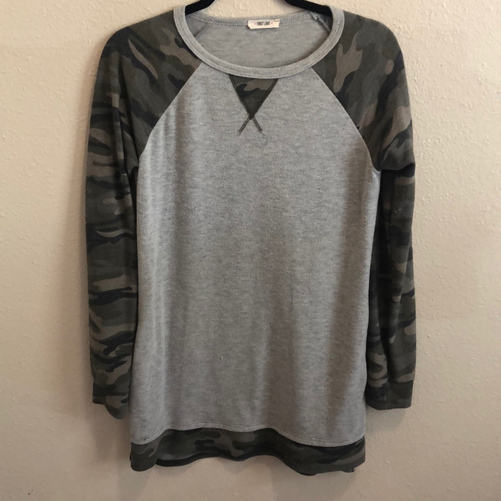 soft camo tunic